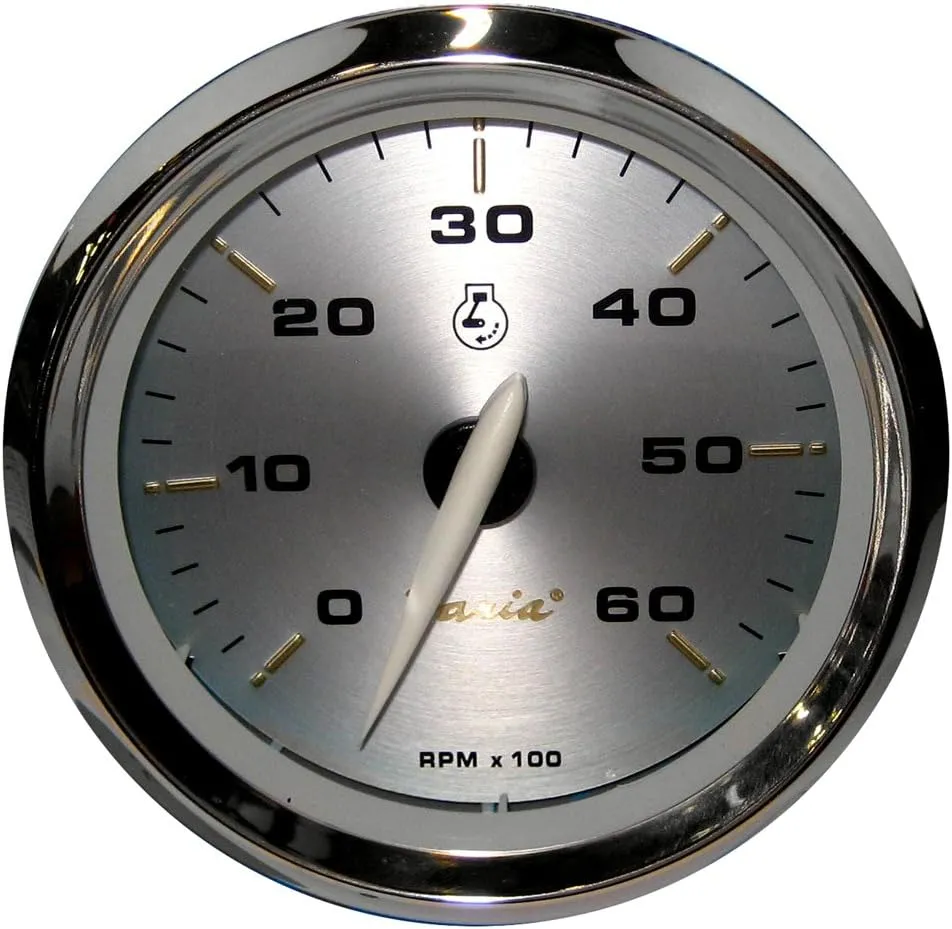 1 - Faria Kronos 4" Tachometer - 6,000 RPM (Gas - Inboard & I/O)