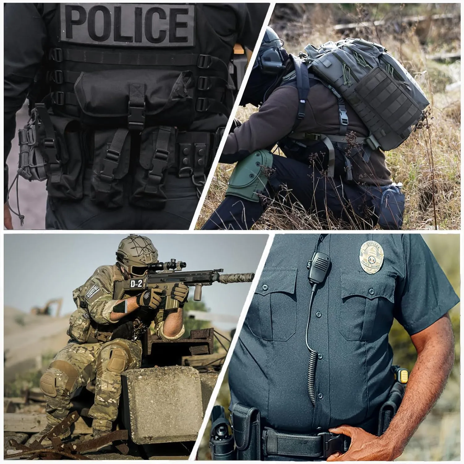 10 in 1 Tactical Duty Belt Military Police Battle Belt Versatile Modular Equipment System for Law Enforcement