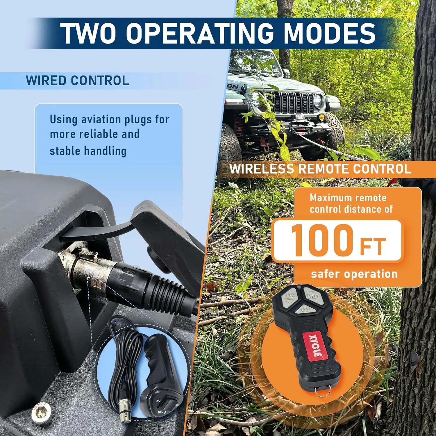 10000lbs Electric Winch 12V IP68waterproof Off-Road Vehicle Rescue winchs with2wireless Remote Controls and1/2"Synthetic Rope Suitable for Towing SUVs,Loggers,Trucks,Trailers,Jeeps,4WD(Black)