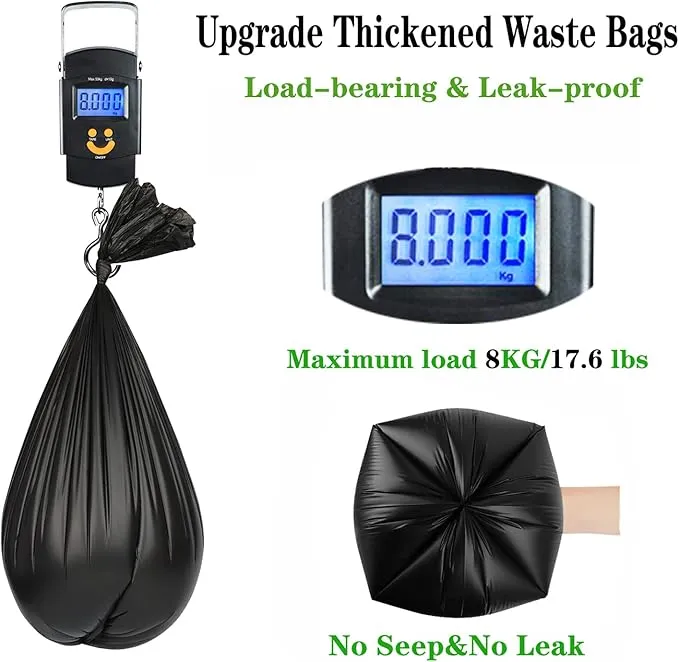 108 Portable Toilet Bags, 8 Gallon Biodegradable Camping Toilet Bags for Portable Potty, Thickened Compostable Toilet Waste Bags for 5 Gallon Bucket Trash Can Bin Liner RV Toilet Camping Car Outdoor