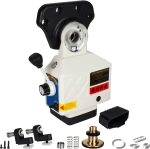 110V X-Axis Power Feed 650IN-Lb Torque for Milling Machine, Power Table Feed 2-200RPM Adjustable Rotate Speed for Bridgeport and Some Knee Type Milling Machine