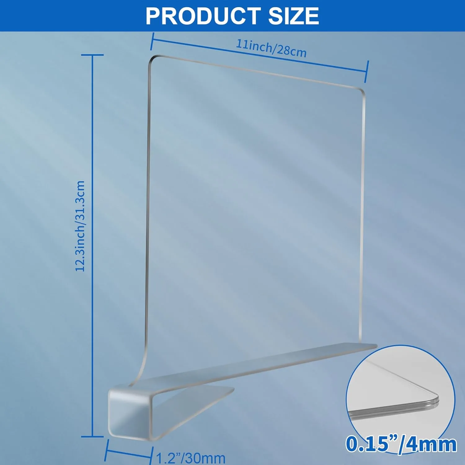 12 Inches Tall [Extra Tall Version] Shelf Dividers for Closet Organization and Storage, 10 Pack Purse Organizer for Closet Acrylic Bookshelf for Organization, Perfect for Sweater Shirts Handbags