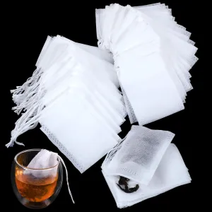 1500pcs Tea Filter Bags, Disposable Tea Filter Bags for Loose Leaf Tea, Drawstring Empty Tea Bags Bulk Tea Filter Bags Tea Sachets Infuser Strainers for Loose-Leaf Tea, Coffee, Spices (2 x2.76")