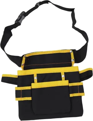 1pc Fanny Pack Electrical Para Tote Circuit Belt Cable Hardware Duffle Tech Bag Kit Utility Tools Pocket Organizer Electrician Tool Holder Tool Storage Container Black Oxford Cloth