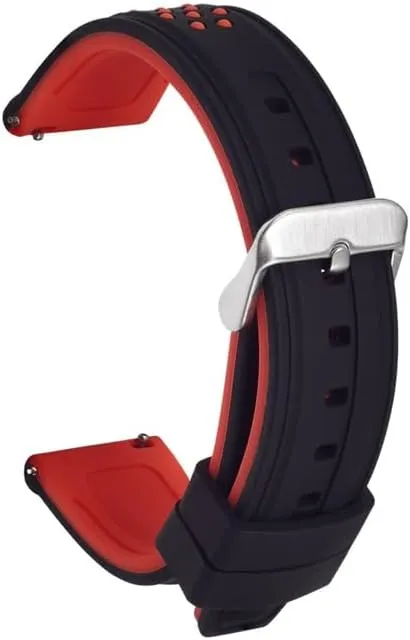 1PC Silicone Watch Band with Size 20mm 22mm 24mm 26mm, Quick Release Sport Waistband Replacement for Men and Women