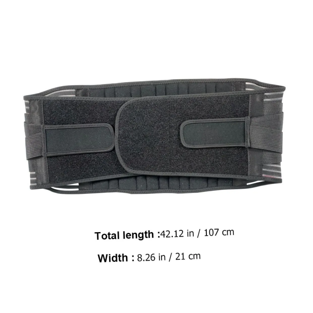 1pc Sports Waist Belt Workout Stomach Exercise Lower Back Support Belt Hiking Waist Belt Fitness Waist Belt Workout Belt for Men Leash Power Lifting Belts Brace Black Latex Silk 5%