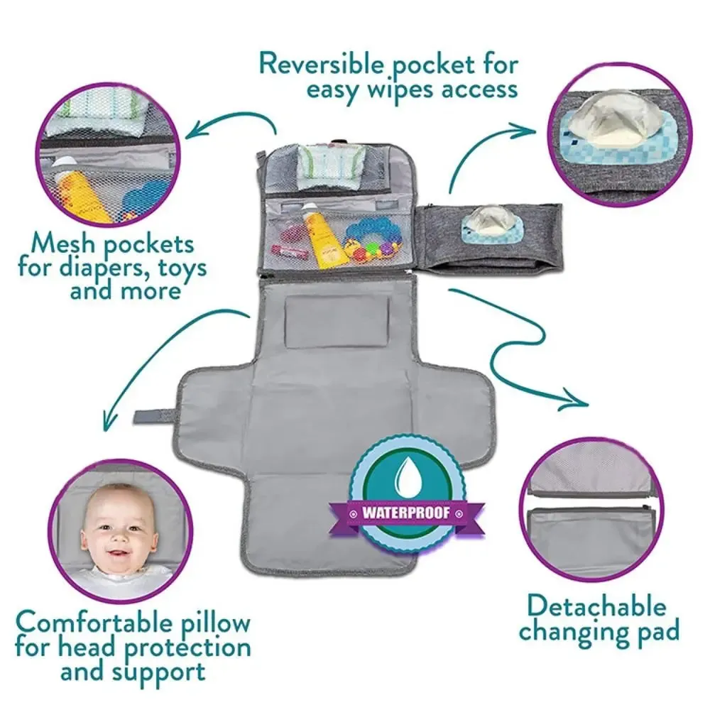 2 in 1 Portable Diaper Changing Pad