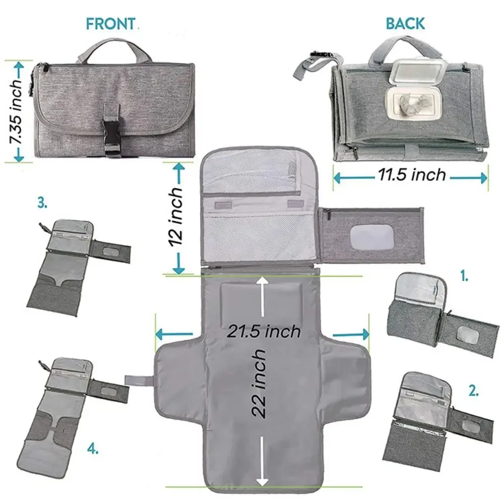 2 in 1 Portable Diaper Changing Pad