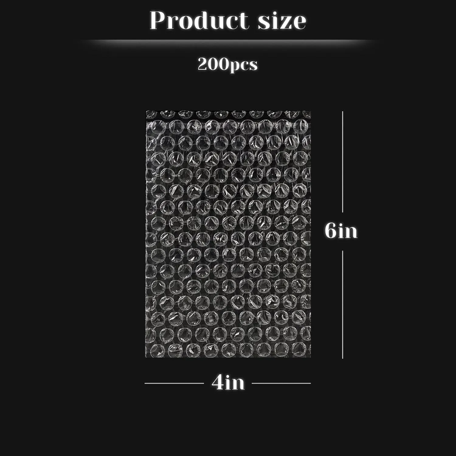 200 Pcs Bubble Wrap Pouches, 4 x 6 in Clear Bubble Wrap Bags Packing Materials for Fragile Items Wrap Sleeves for Packing Shipping