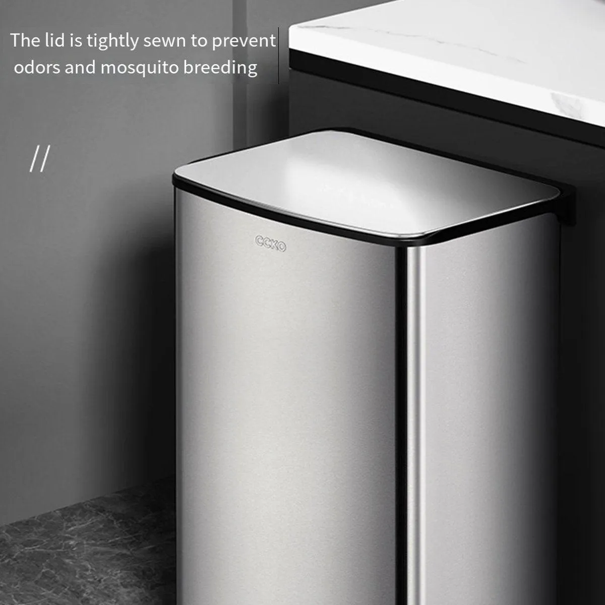 20L Rubbish Bin Foot Operated Household Trash Can with Lid Large Capacity