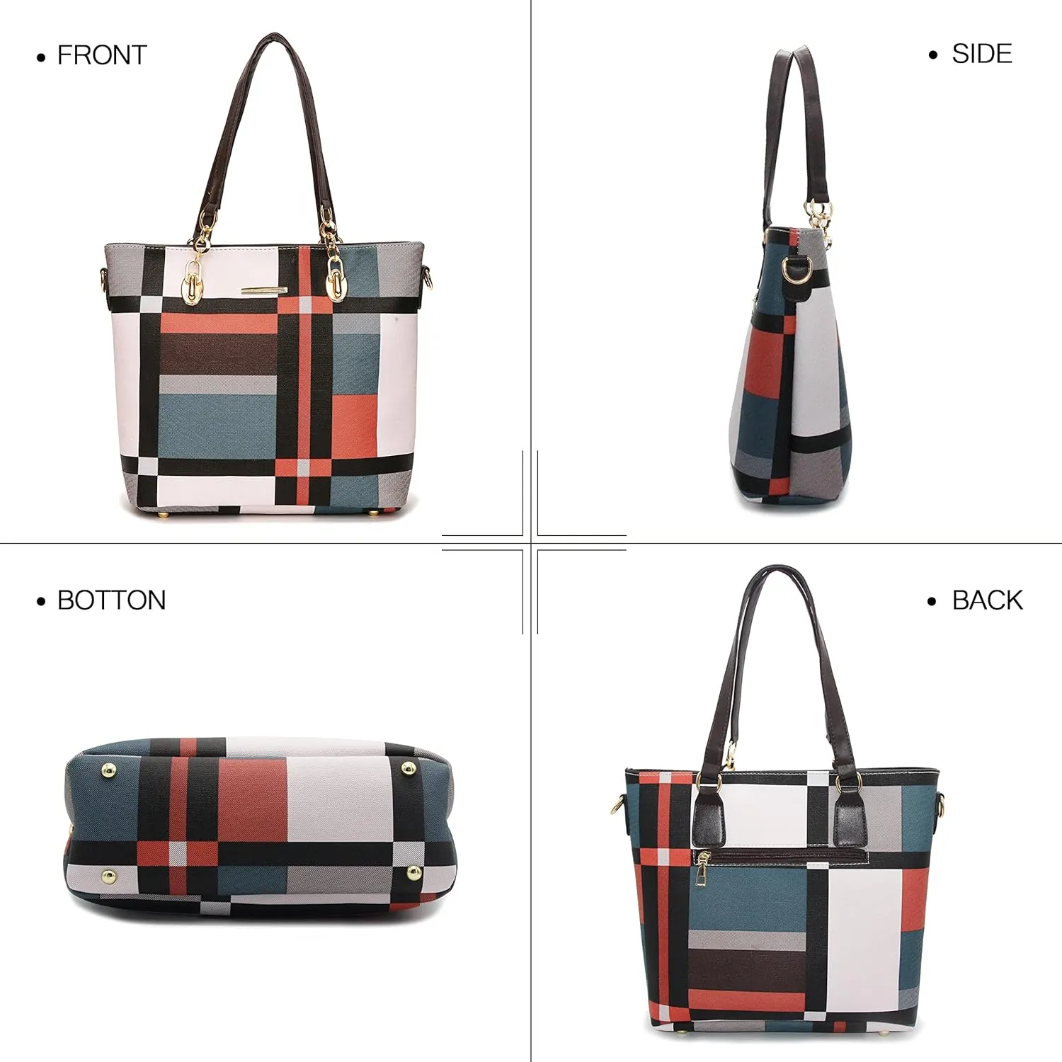 2E-youth Designer Purses and Handbags for Women Satchel Shoulder Bag Tote Top Handle Bag