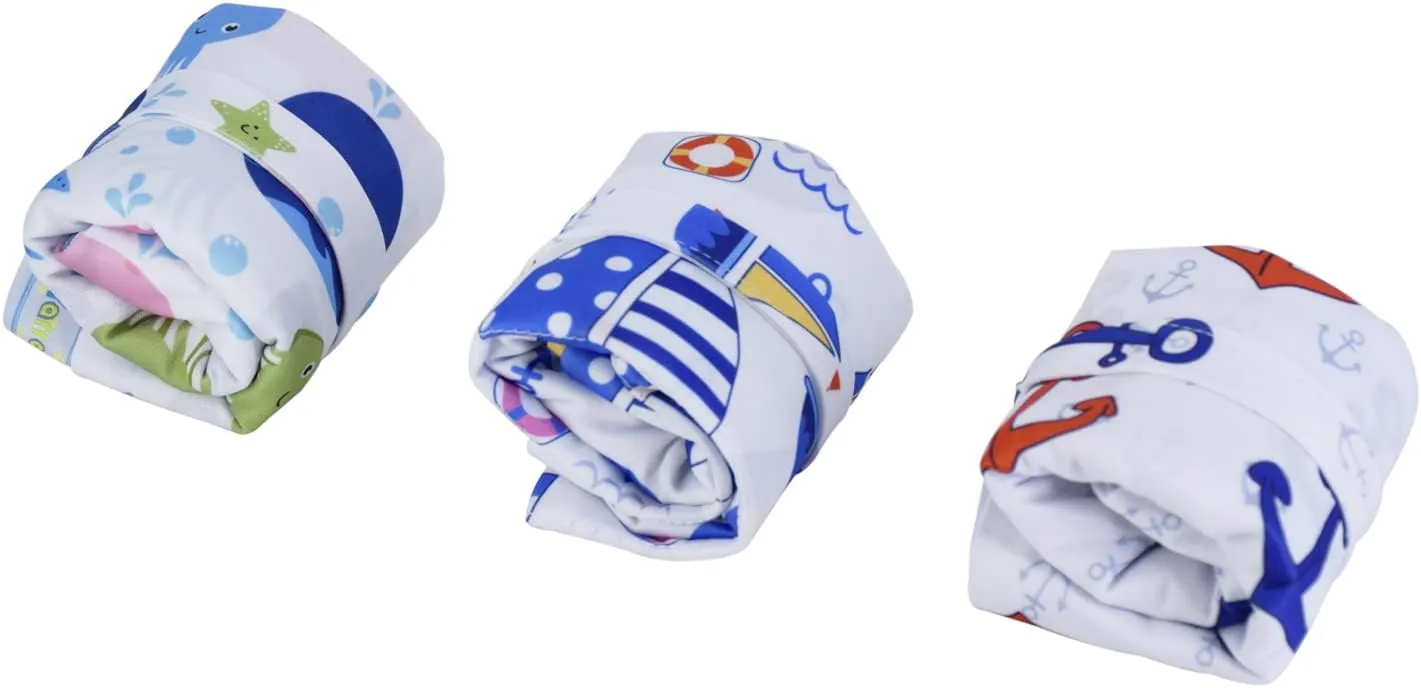 3 Pcs Cloth Diaper Wet Dry Bags Waterproof Reusable Travel Daycare Baby Pump Parts Bag for Swimsuits Clothes with Zipper