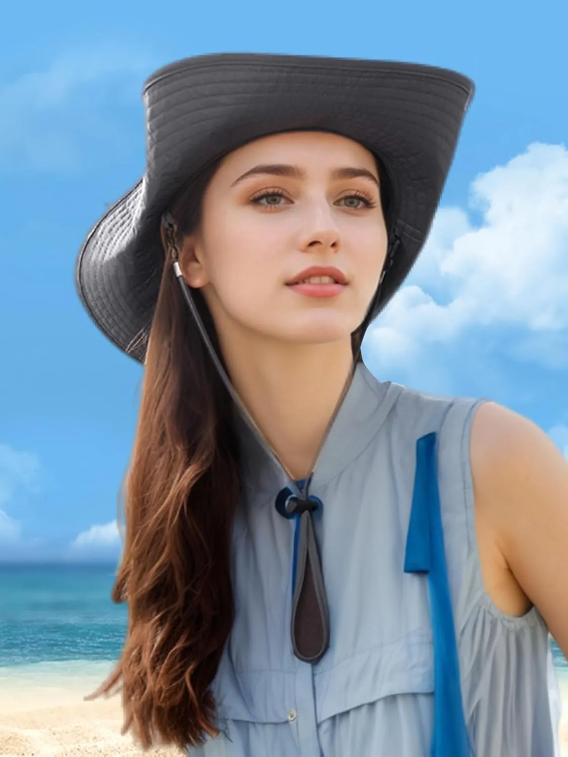 361° Sun Hats for Women Men UV Protection Summer Hat Wide Brim Packable UPF50 Cowboy Hat Hiking Fishing Hats Unisex