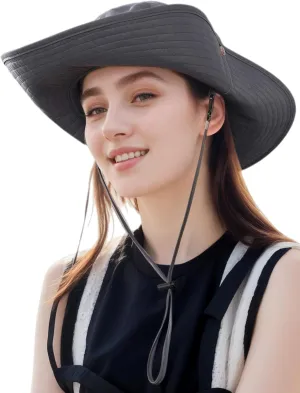 361° Sun Hats for Women Men UV Protection Summer Hat Wide Brim Packable UPF50 Cowboy Hat Hiking Fishing Hats Unisex