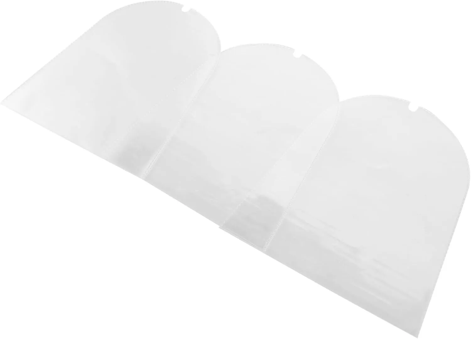 3Pcs Clear Doll Display Covers Figure Storage Bags High Clarity for Collectible Dolls Easy to Clean Rainproof Jacket