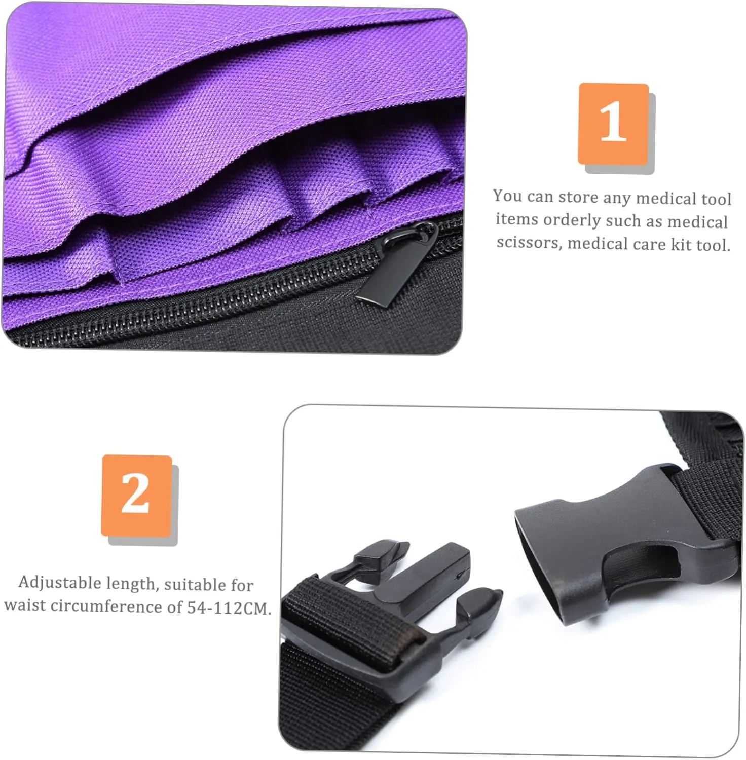 3pcs Storage Waist Bag Belt Storage Organizer Nurse Tools Tools Nurse Pouch Nurse Waist Pouch Nurse