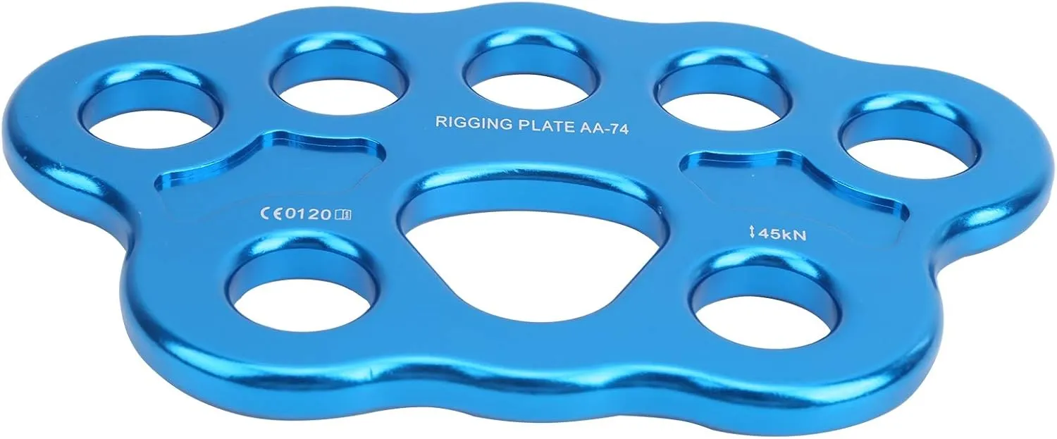 45KN 8 Hole Rigging Plate Multi Anchor Split Divide Connector for Rock Climbing Outdoor Activities