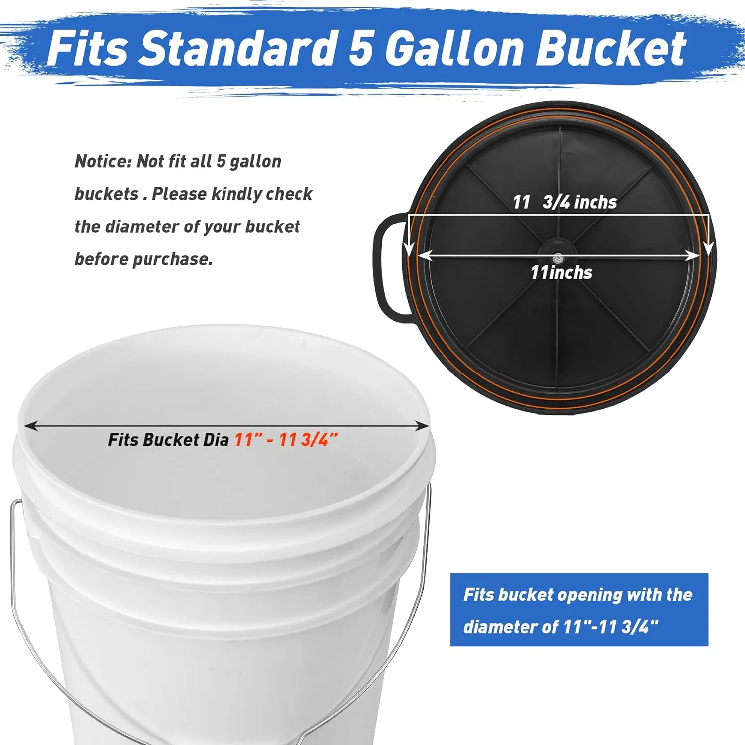 5 Gallon Bucket Seat, 360-Degree Swivel Seat Foam Cushion Bucket Seat Lid with Waterproof Cover for Dove Duck Hunting, Fishing, Baseball, Gardening and Camping
