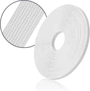 50 Yards High Density Polyester Boning for Sewing,Sew-Through Plastic Sewing Corset Boning for Wedding Party Bridal Gowns Dress(White,8mm)