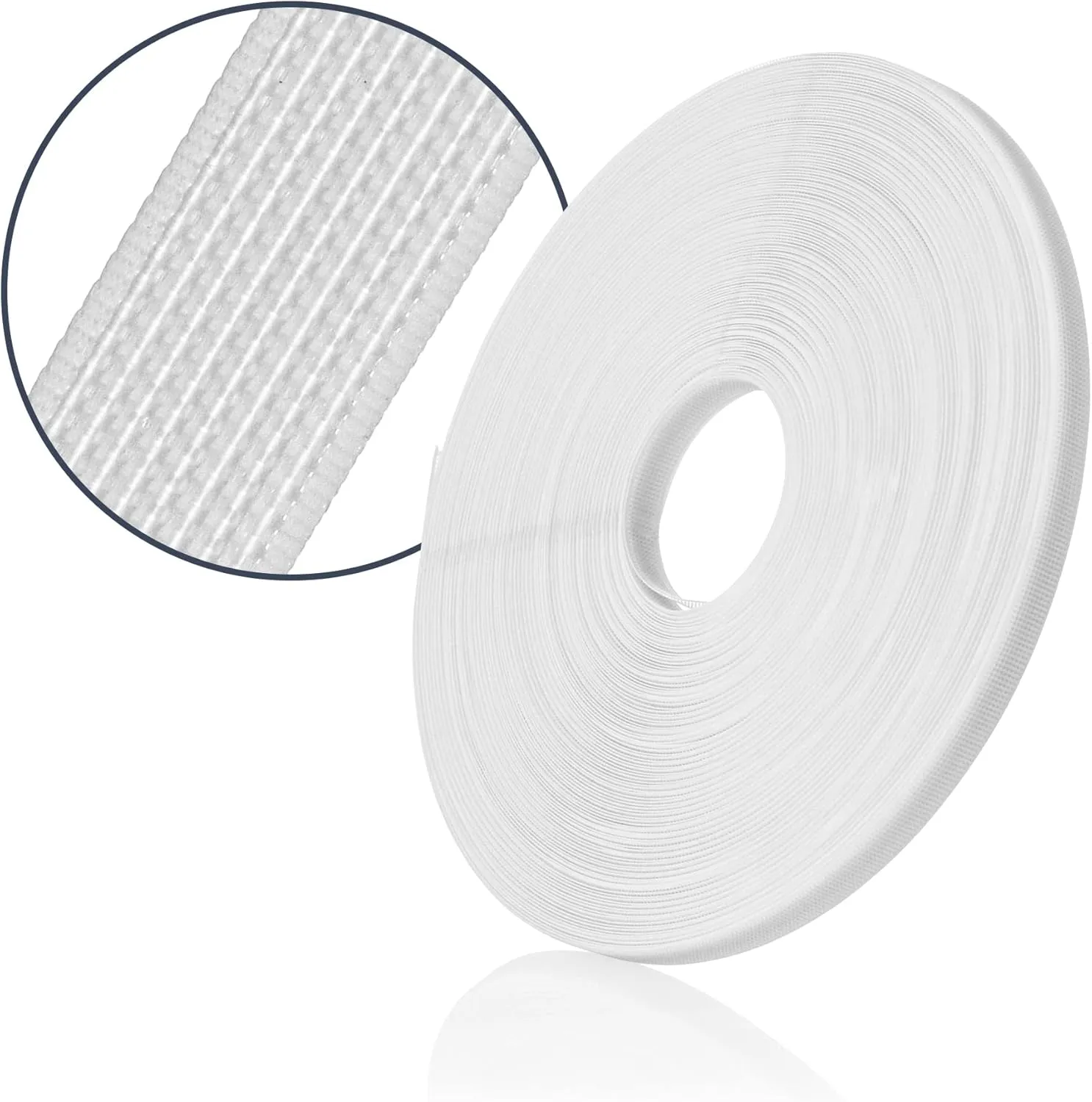 50 Yards High Density Polyester Boning for Sewing,Sew-Through Plastic Sewing Corset Boning for Wedding Party Bridal Gowns Dress(White,8mm)