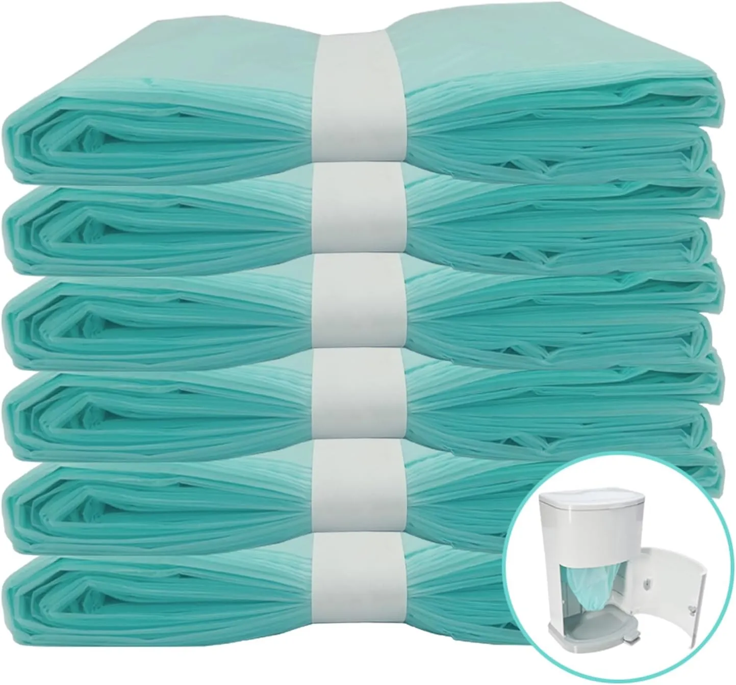 6 Pack Adult Diaper Disposal Liner Refills Compatible with Janibell Akord 280 Slim Adult Diaper Disposal System and Akord Slim Incontinence Disposal System(NOT Compatible with 330 pails)