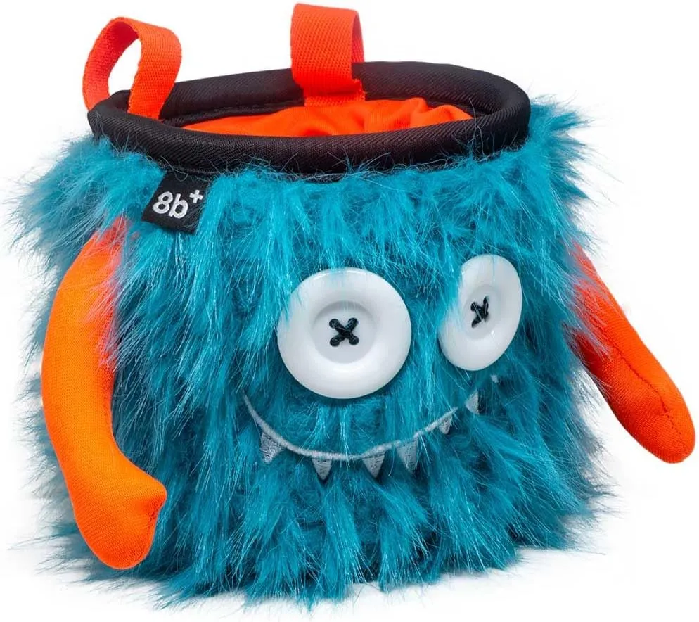 8BPLUS Chalk Bag for Climbing, Bouldering, Belt and Giftbox Included - Wide Opening - Brush Holders, for Left & Right Handers