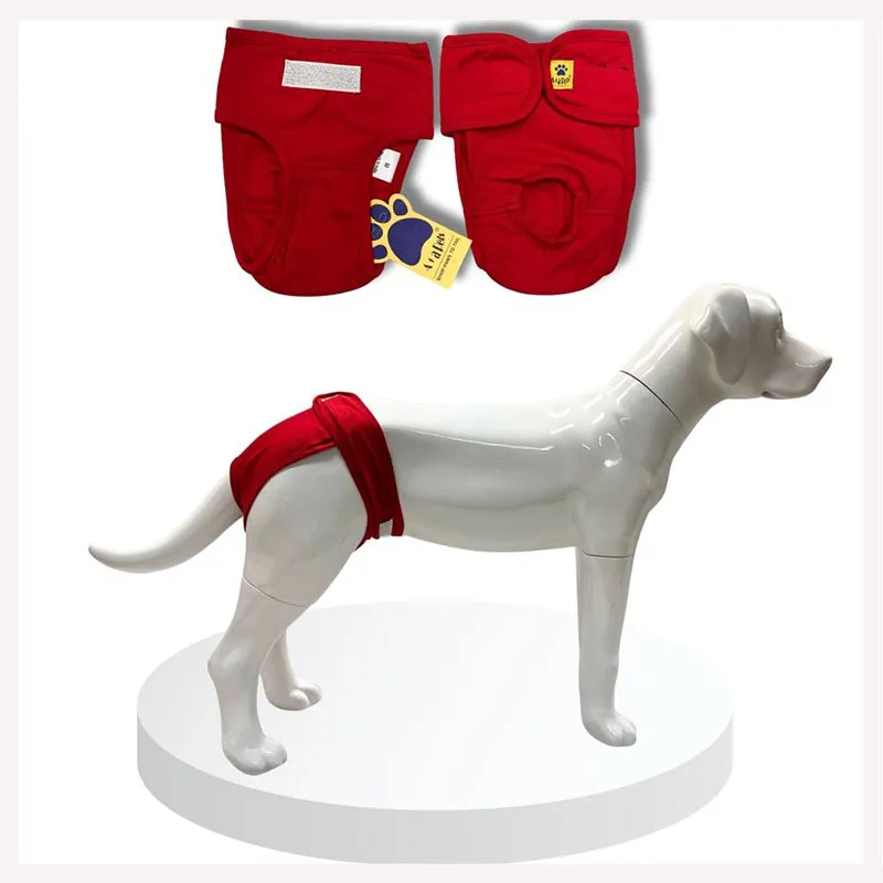 A a Pets' Cotton Reusable Diaper for Female Dogs