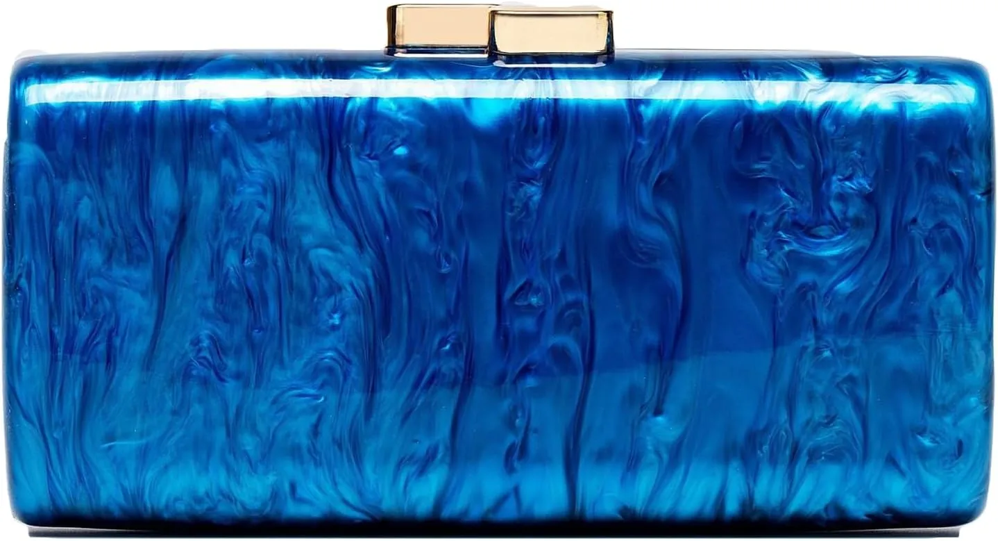 Acrylic Clutch Purses for Women Chic Metal Evening Handbag Evening Clutch Bag with Chain for Prom Wedding Party 2025