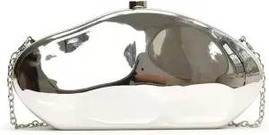 Acrylic Clutch Purses for Women Formal Evening Bag Irregular Shell Handbag for wedding party