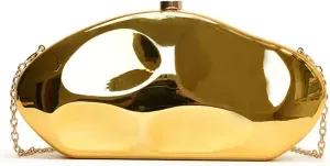Acrylic Clutch Purses for Women Formal Evening Bag Irregular Shell Handbag for wedding party