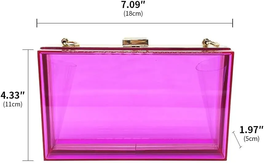 Acrylic Purses and Handbags for Women Clear Clutch Banquet Evening Crossbody Handbag Clutch Bags for Women Banquet