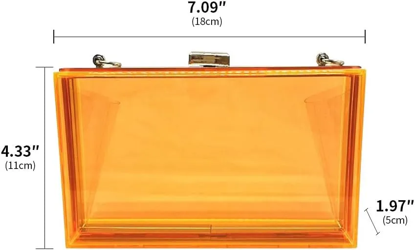 Acrylic Purses and Handbags for Women Clear Clutch Banquet Evening Crossbody Handbag Clutch Bags for Women Banquet