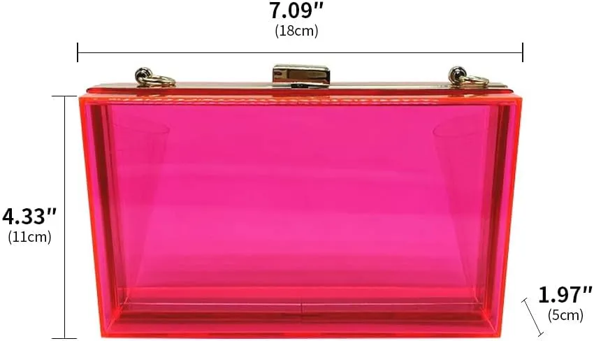 Acrylic Purses and Handbags for Women Clear Clutch Banquet Evening Crossbody Handbag Clutch Bags for Women Banquet