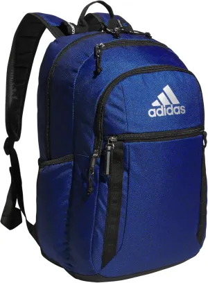 adidas Excel Laptop Durable Large Athletic Gym Backpack Bag, Bold Twill Bright Royal-Legend Ink/Black/Silver Metallic, One Size