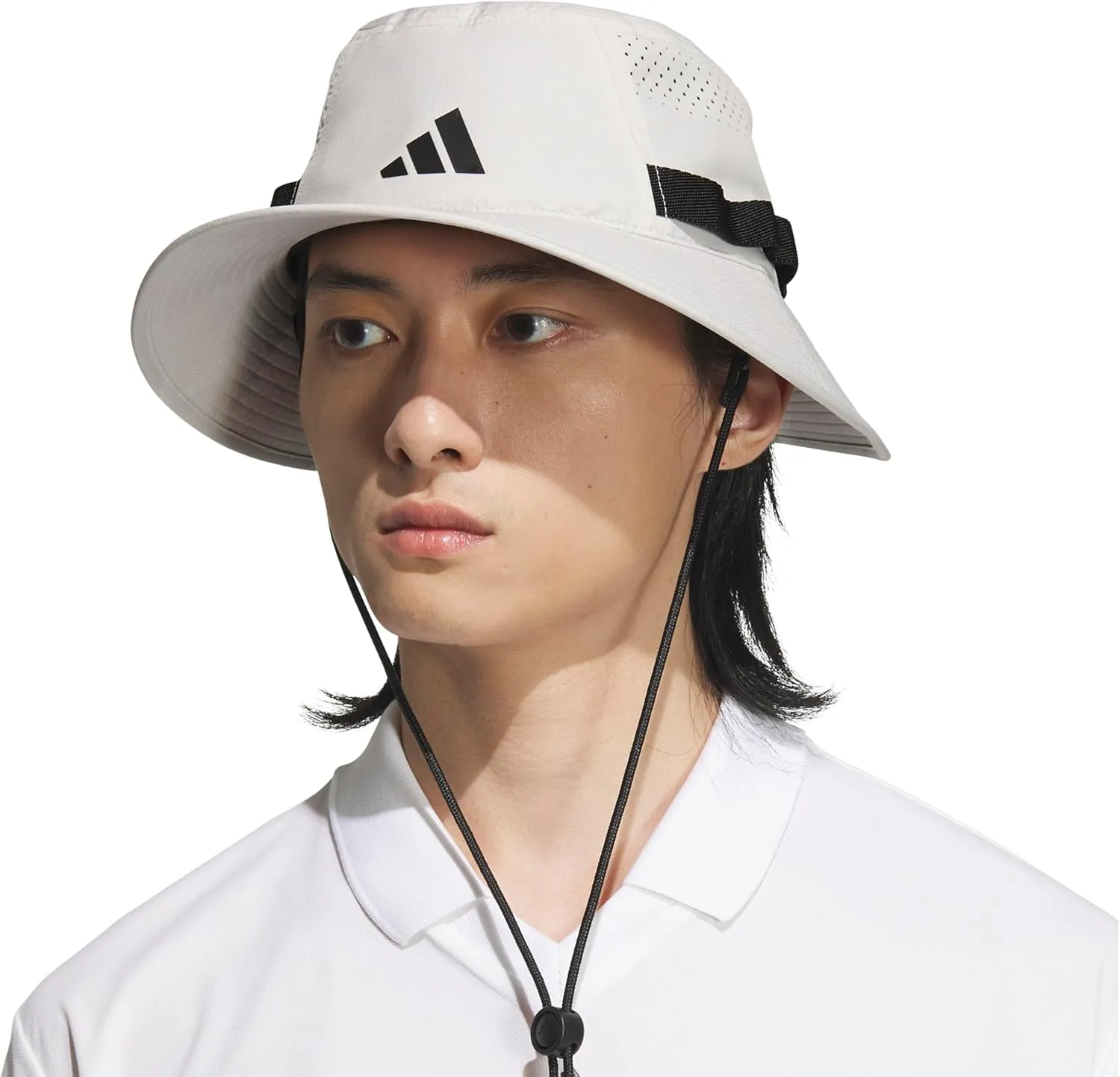 adidas Men's Victory Bucket Hat outdoors and sideline wide brim style for sun protection