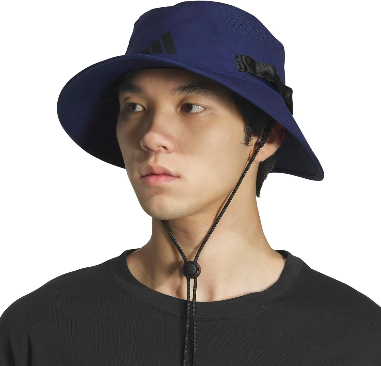 adidas Men's Victory Bucket Hat outdoors and sideline wide brim style for sun protection