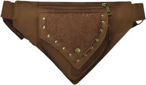 Adjustable Strap Waist Bag with Zipper for Theatrical Events and Halloween