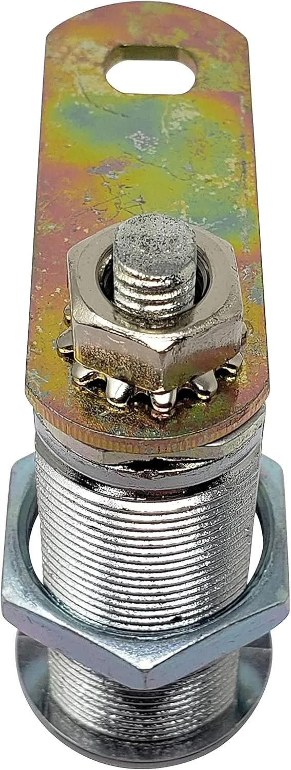 Admiral Locks 1-1/2” Tubular Cam Lock, Keyed Alike Removable Key RV Compartment Storage Lock Cabinet Locks (1-1/2 Inch 90°, Chrome Pack of. 25)