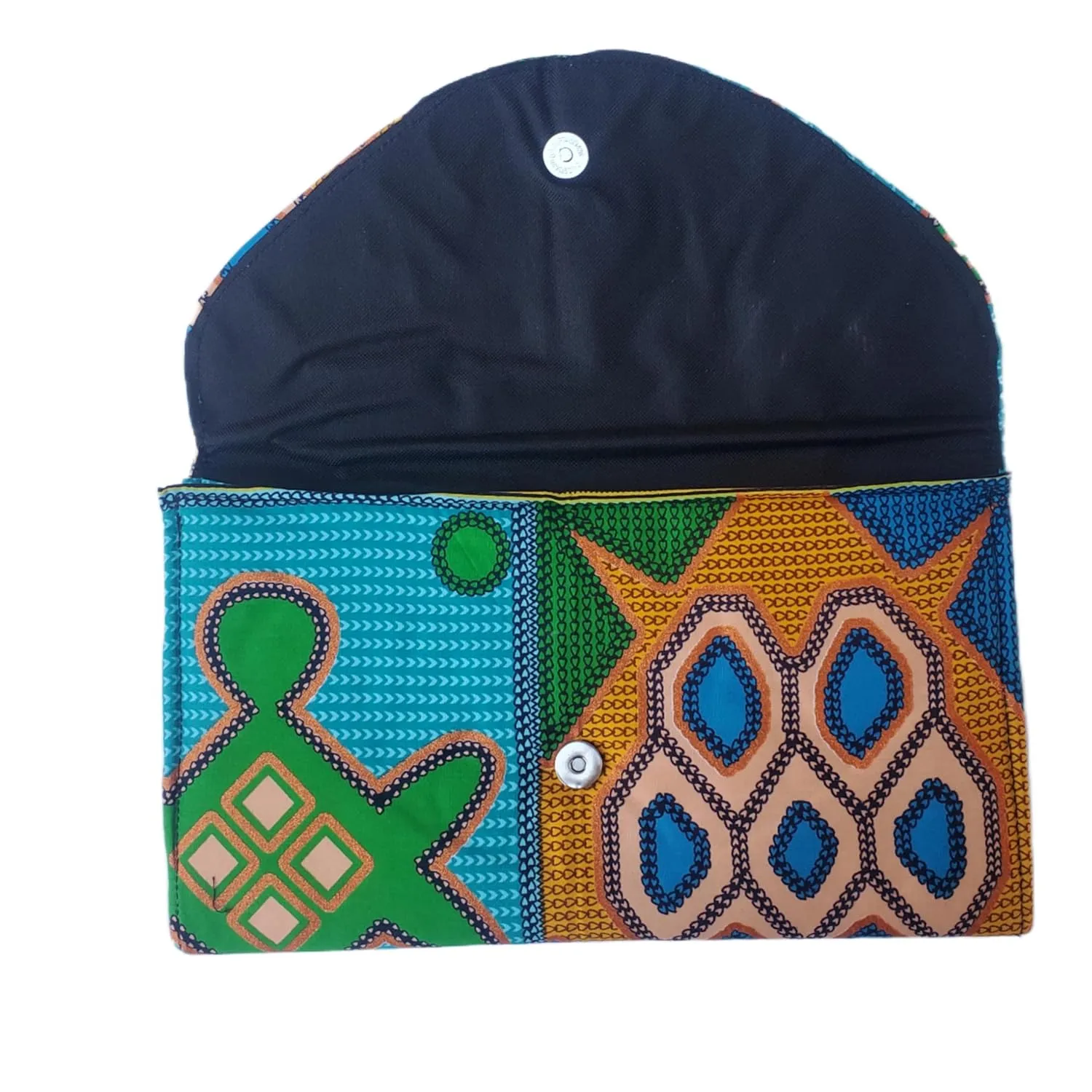 Ahiastring rican Clutch Purse - Handmade Kente Design - Tribal Inspired Bag Limited edition. (M 2000)