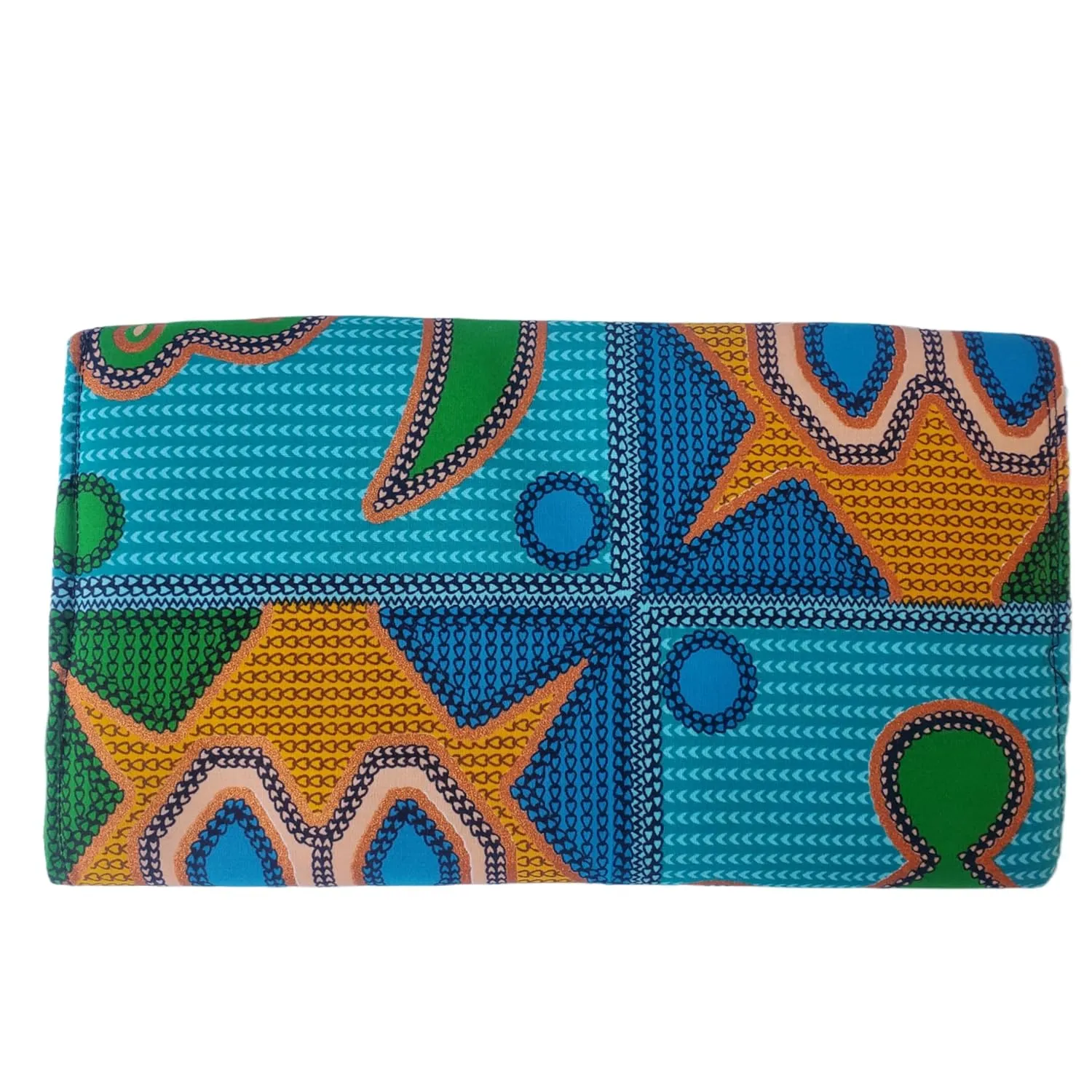 Ahiastring rican Clutch Purse - Handmade Kente Design - Tribal Inspired Bag Limited edition. (M 2000)