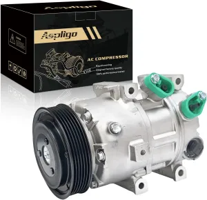 Air Conditioner AC Compressor Fits for Hyundai Sonata 2.0L 2.4L 2012-2014, for Kia Optima 2.0L 2.4L 2012-2018, with A/C Clutch, CO29159C AC Compressor, Replaces 977013V110, 977013V110RU