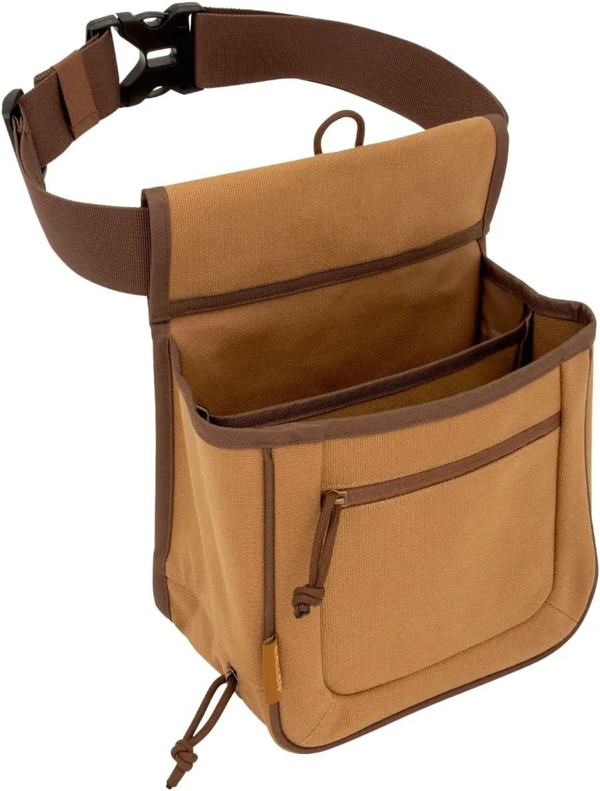 Allen Company Rival Double Compartment Shell Bag & 52" Waist Belt, Tan