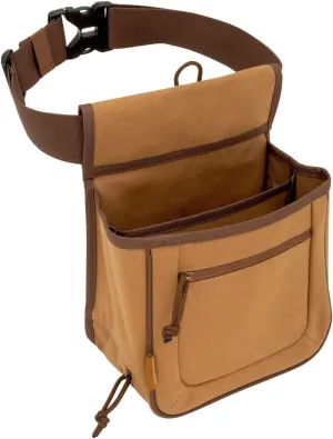 Allen Company Rival Double Compartment Shell Bag & 52" Waist Belt, Tan