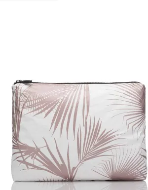 ALOHA Collection Mid Pouch, Lightweight, Packable, & Splash-Proof Pouch for Travel, Makeup, Toiletries, Organization, Gym, Pool & Beach. Easy to Clean Material. (11" x 8.5")