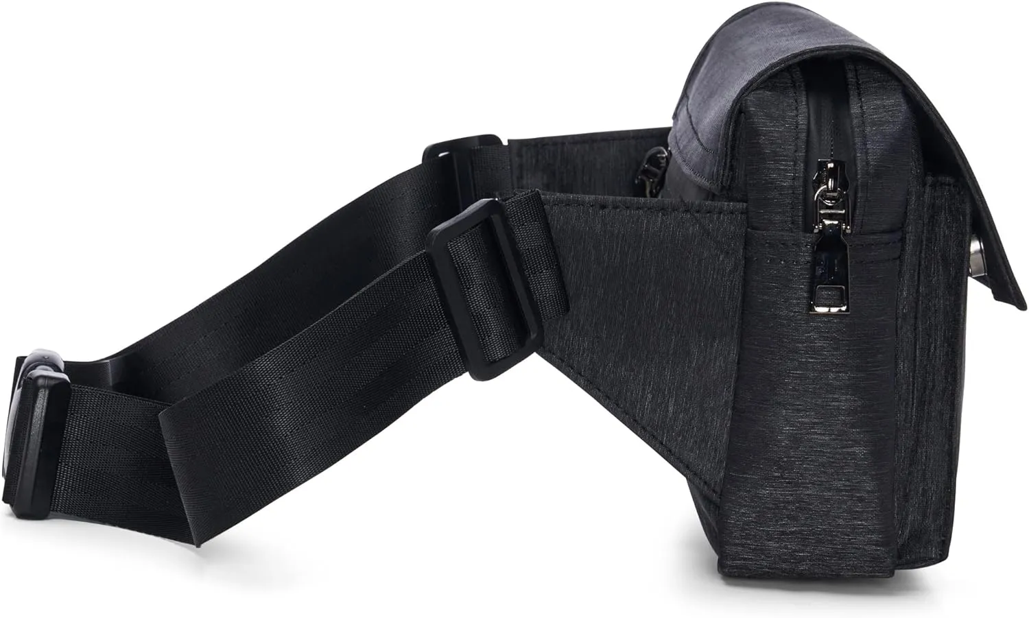 Alpine Swiss Fanny Pack Waist Bag Adjustable Belt Strap Crossbody Sling Bum Bag Black