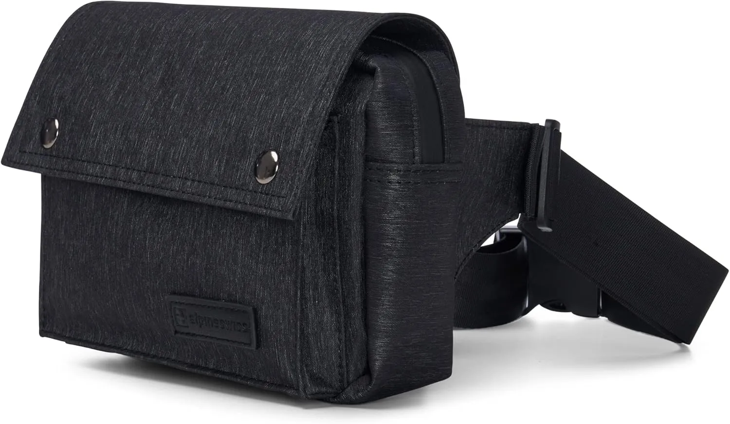 Alpine Swiss Fanny Pack Waist Bag Adjustable Belt Strap Crossbody Sling Bum Bag Black