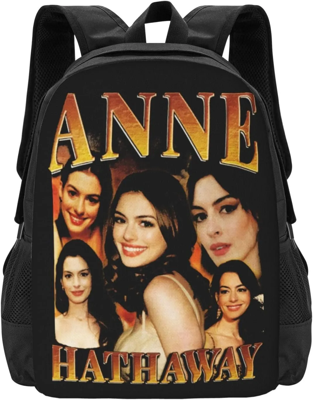 Anne Actor Hathaway Backpack Laptop Computer Backpacks Travel Bag Double Shoulder Daypack for Work Hiking 15.6 Inch