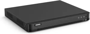 ANNKE 4K 16CH DVR for Security Camera, H.265  16 Channel Hybrid 5-in-1 Surveillance Digital Video Recorder, AI Human/Vehicle Detection, Compatible with Alexa, Easy Remote Access, NO Hard Drive Disk
