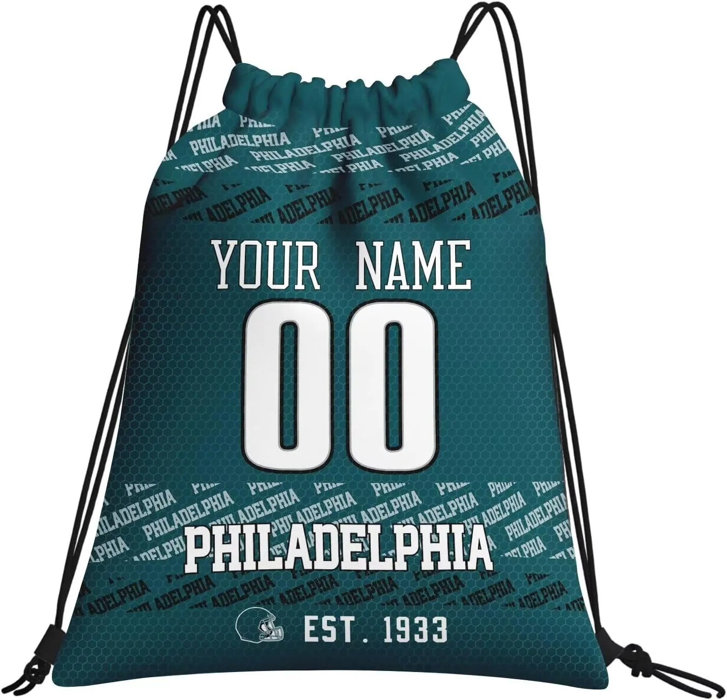 ANTKING Philadelphia Drawstring Bags Backpack Custom Name Number for Men Women Youth Gifts