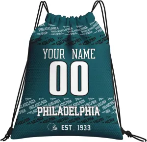 ANTKING Philadelphia Drawstring Bags Backpack Custom Name Number for Men Women Youth Gifts